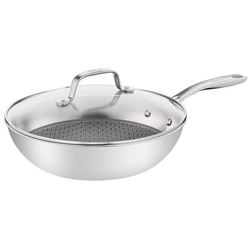 sarten-wok-tefal-eternal-mesh-o-28cm-acero-inoxidable-con-tapa-de-cristal-e49716