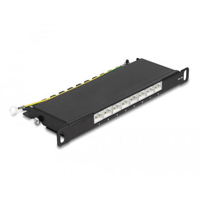delock-66870-panel-de-parcheo-05u-patch-panel-negro-negro-metal-05u-254-mm-100-mm-22-mm