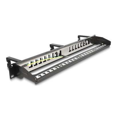delock-19-keystone-patchpanel-16-port-mit-3-bugeln-und-entlastungsschiene-1-he-schwarz
