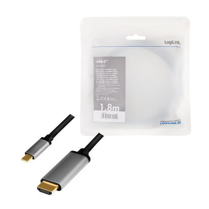 cable-logilink-usb-c-32-gen1-c-m-zu-hdmi-m-4k-alu-18-m