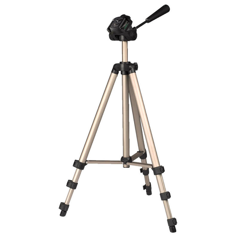 hama-tripode-star-75-para-camara-de-fotos-conexion-64mm-altura-ajustable-hasta-125-cm-color-beige