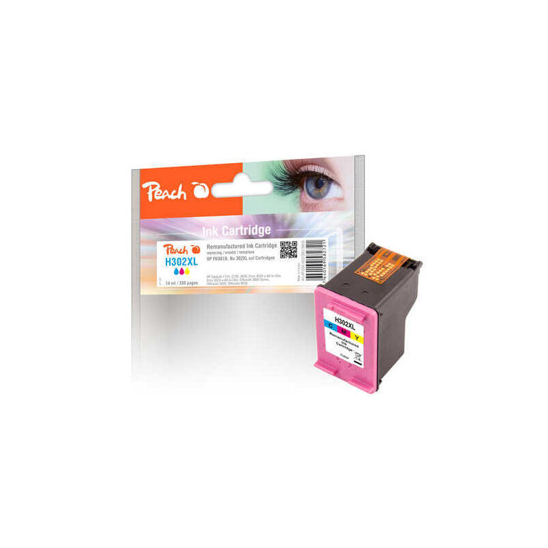 cartucho-peach-hp-302xl-f6u67a-compatible-color