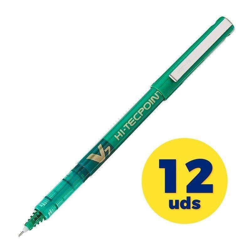 pilot-011713-boligrafo-de-punta-redonda-boligrafo-cilindrico-verde-12-piezas