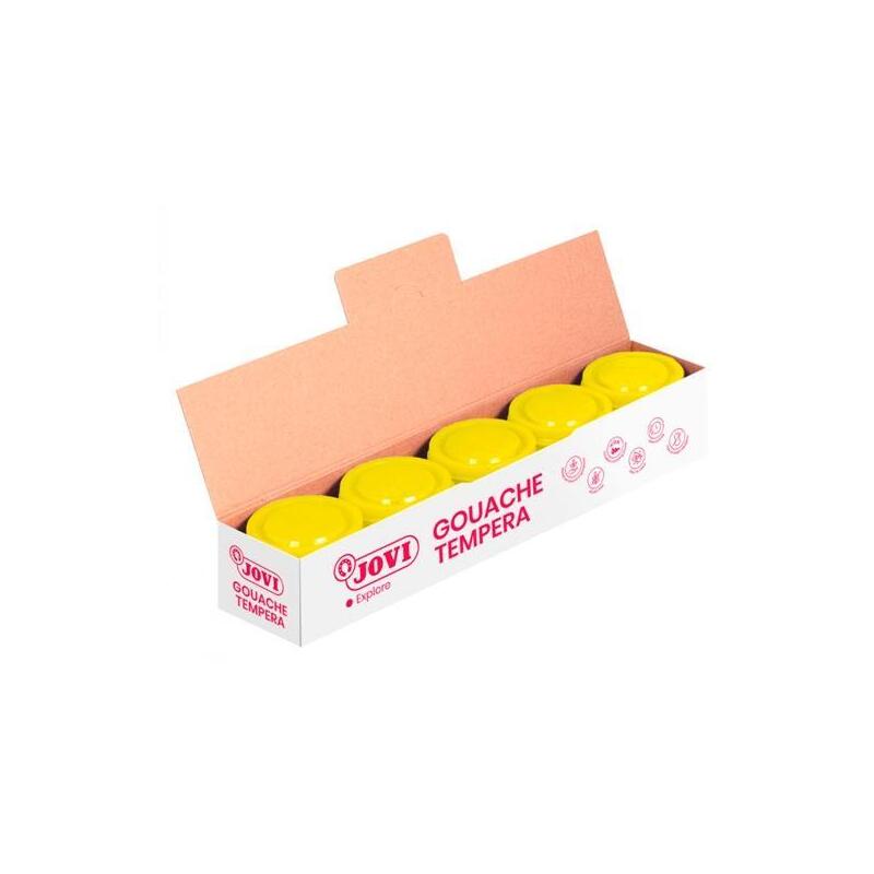 jovi-tempera-escolar-estuche-5-botes-de-35ml-unicolor-amarillo