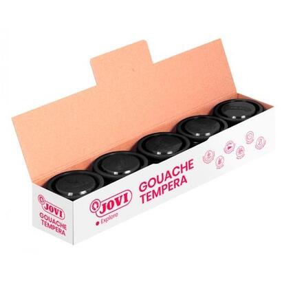 jovi-tempera-escolar-estuche-5-botes-de-35ml-unicolor-negro