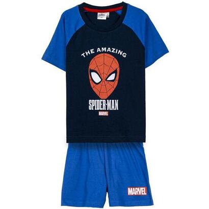 pijama-corto-single-jersey-spiderman-blue-talla-4a