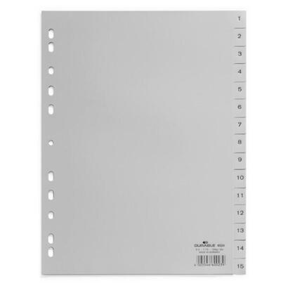durable-652410-lengueta-de-indice-separador-numerico-con-pestana-polipropileno-pp-gris