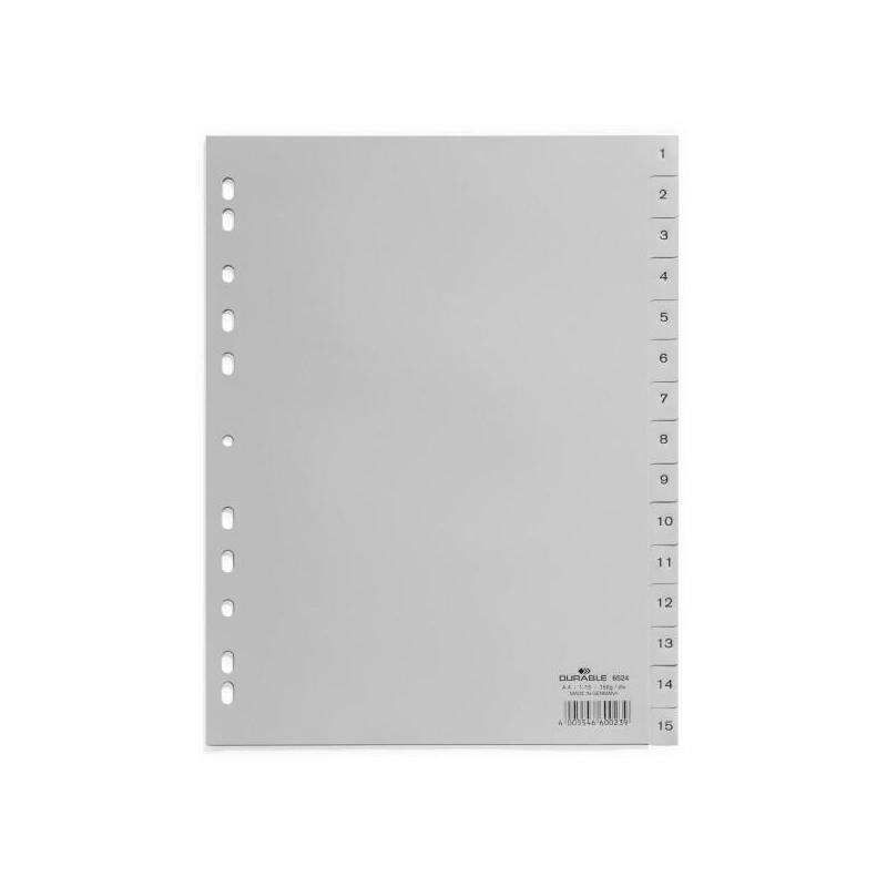 durable-652410-lengueta-de-indice-separador-numerico-con-pestana-polipropileno-pp-gris