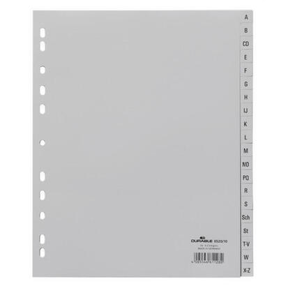 durable-652010-lengueta-de-indice-separador-alfabetico-con-pestana-gris
