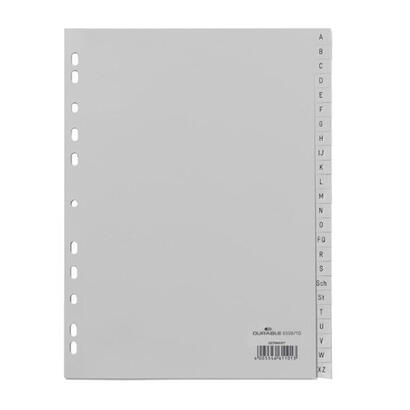 durable-650810-lengueta-de-indice-separador-alfabetico-con-pestana-polipropileno-pp-gris