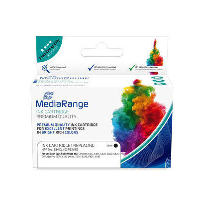 mediarange-mrhp934bkxl-cartucho-de-tinta-1-piezas-compatible-negro