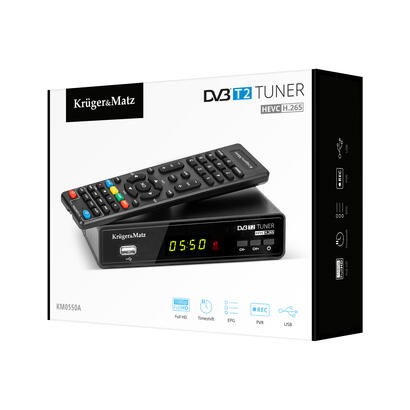 decodificador-kruger-matz-dvb-t2-h265-hevc-km055a