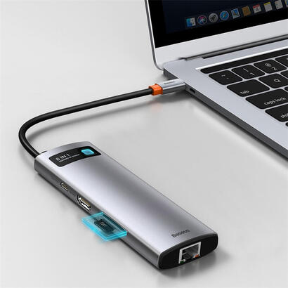 baseus-hub-metal-gleam-8-en-1-tipo-c-3x-usb-30-pd-hdmi-rj45-lector-de-tarjetas-sd-microsd