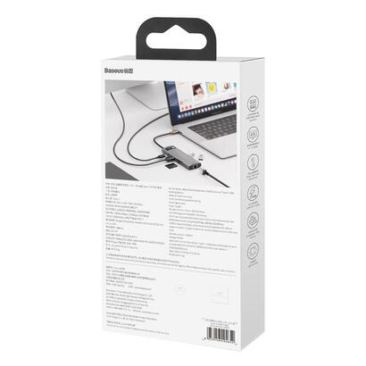 baseus-hub-metal-gleam-8-en-1-tipo-c-3x-usb-30-pd-hdmi-rj45-lector-de-tarjetas-sd-microsd