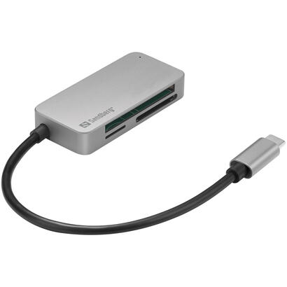sandberg-136-38-lector-de-tarjeta-usb-32-gen-1-31-gen-1-type-c-negro