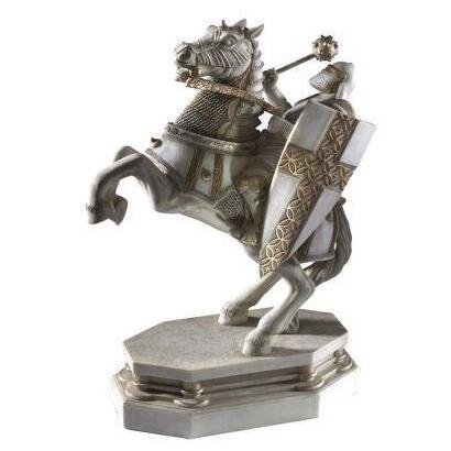 soporte-de-libros-the-noble-collection-caballero-blanco-ajedrez-de-hechiceros-desafio-final