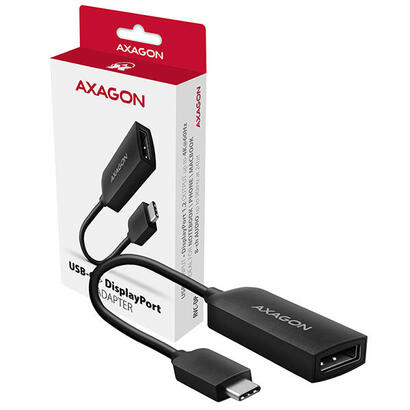 axagon-rvc-dp-usb-c-auf-displayport-adaptador-4k60hz-negro