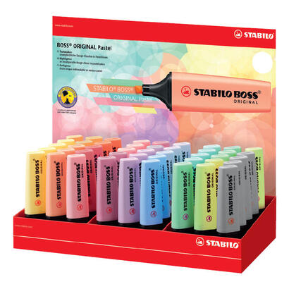 stabilo-expositor-45-marcadores-fluorescentes-boss-original-colores-pastel-surtidos