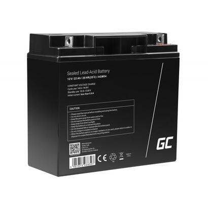 green-cell-agm54-bateria-de-vehiculos-agm-separador-de-fibra-de-vidrio-absorbente-22-ah-12-v