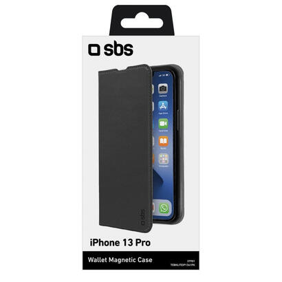 sbs-tebkliteip1361pk-funda-para-iphone-13-pro-funda-cartera-negro