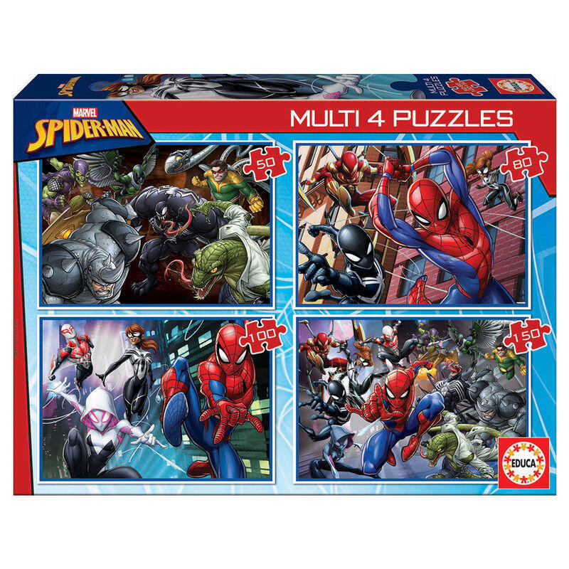 puzzle-multi-spiderman-marvel-50-80-100-150pzs