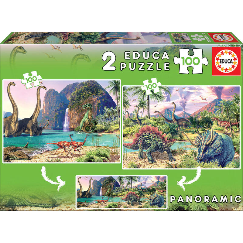 puzzle-dino-world-2x100pzs