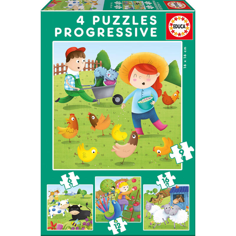 puzzle-progresivo-animales-de-la-granja-6-9-12-16pzs