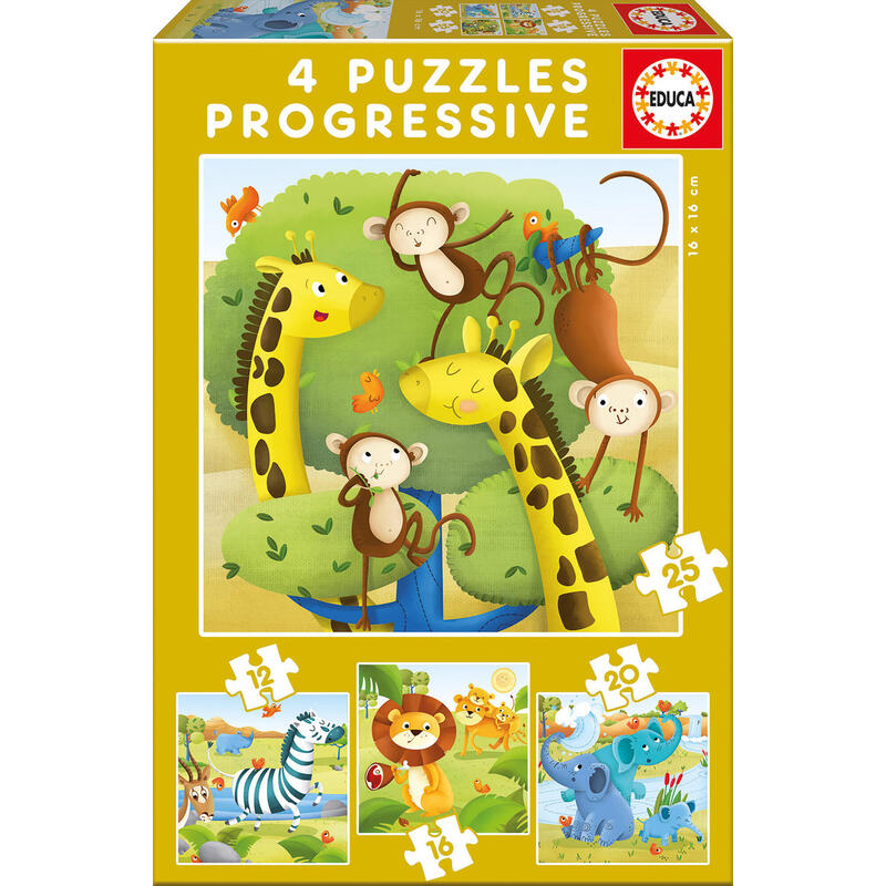 puzzle-progresivo-animales-salvajes-12-16-20-25pzs