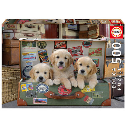 puzzle-cachorros-en-el-equipaje-500pzs