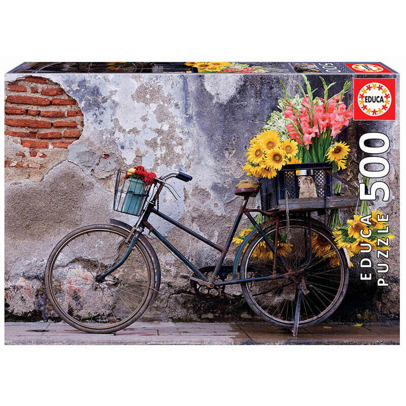 puzzle-bicicleta-con-flores-500pzs