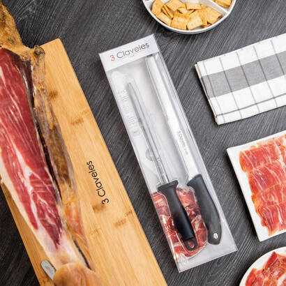 set-chuchillo-jamonero-evo-y-chaira-b-3-claveles