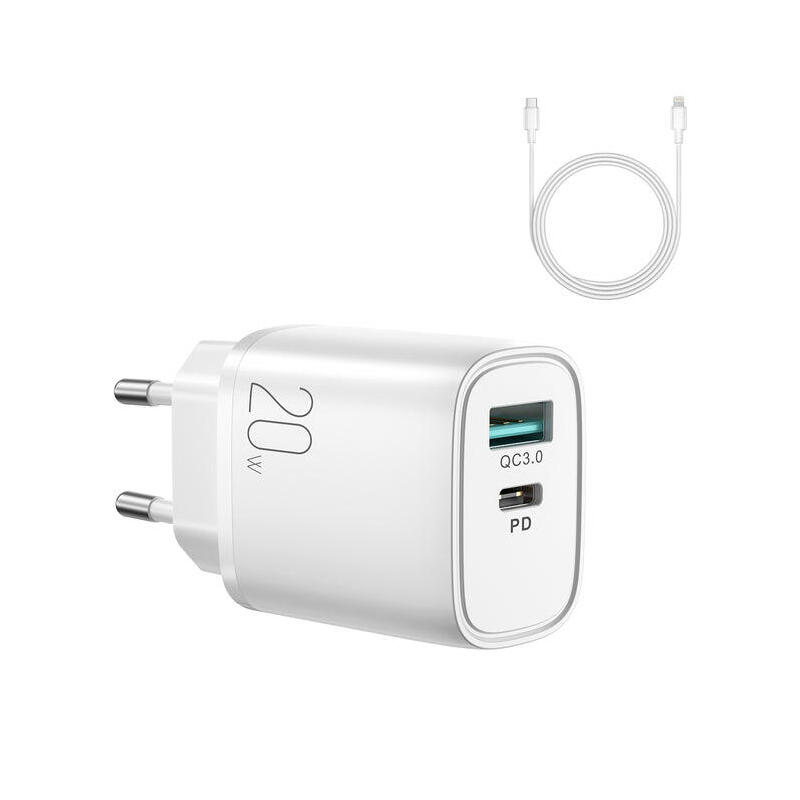 joyroom-szybka-ladowarka-sieciowa-usb-a-qc30-usb-c-pd-20w-biala-l-qp2011 joyroom-szybka-ladowarka-sieciowa-usb-a-qc30-usb-c-pd-20w-biala-l-qp2011