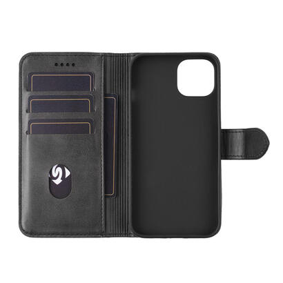 wales-iphone-12-wallet-cover-black-material-pu