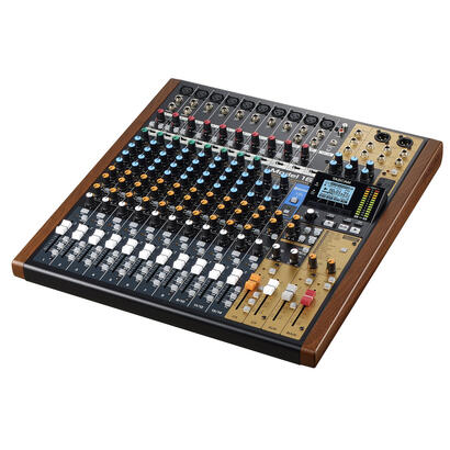 tascam-model-16-mezclador-dj-16-canales-20-30000-hz-negro-oro-madera