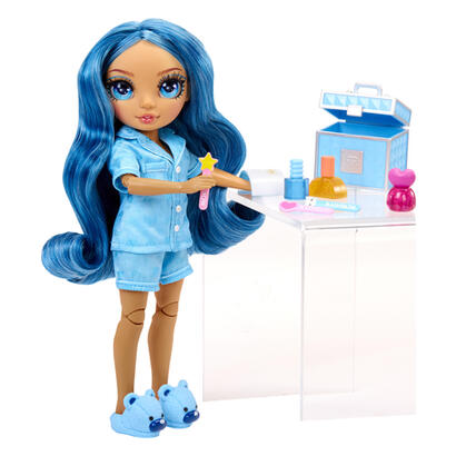 muneca-mga-entertainment-rainbow-high-junior-high-pj-party-skyler-blue530947-euc