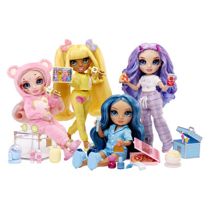 muneca-mga-entertainment-rainbow-high-junior-high-pj-party-skyler-blue530947-euc