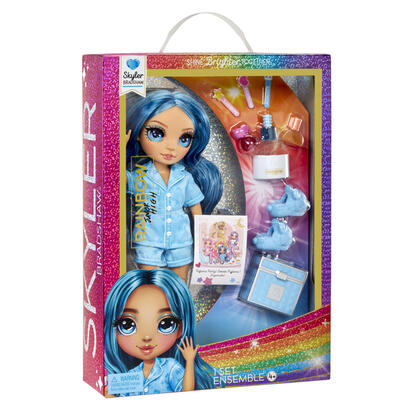 muneca-mga-entertainment-rainbow-high-junior-high-pj-party-skyler-blue530947-euc