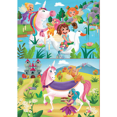 puzzle-unicornios-y-hadas-2x20pzs