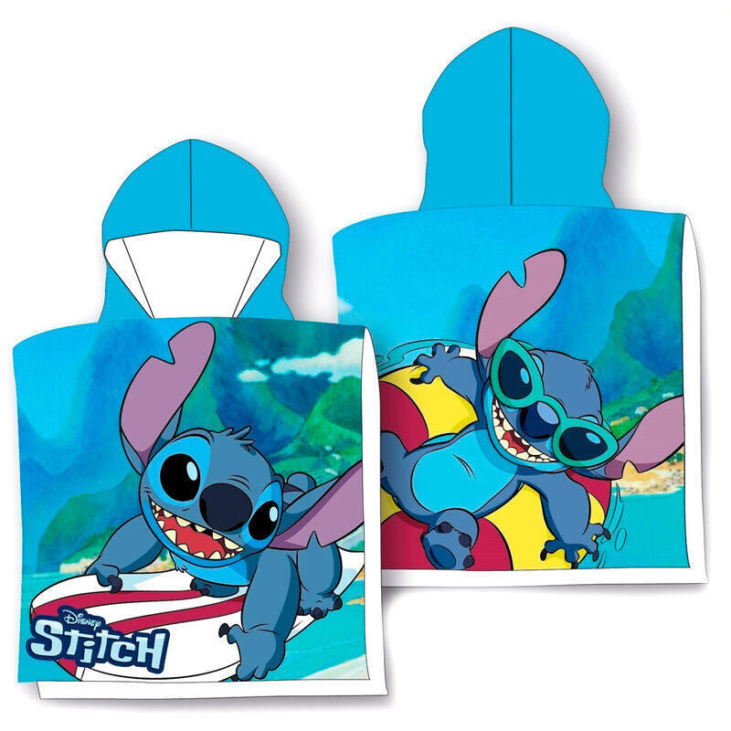 poncho-toalla-surf-stitch-disney-algodon