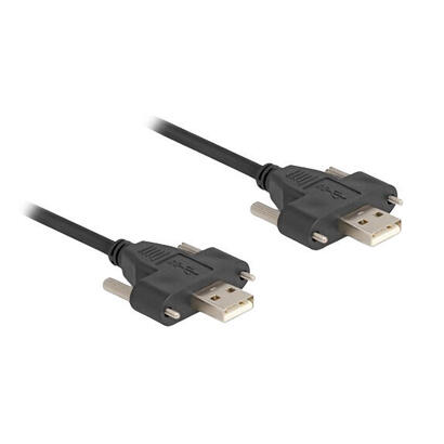 delock-80479-cable-usb-20-tipo-a-macho-a-macho-con-tornillos-1-m-negro