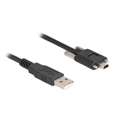delock-80478-cable-usb-20-tipo-a-macho-a-tipo-mini-b-macho-con-tornillos-1-m-negro