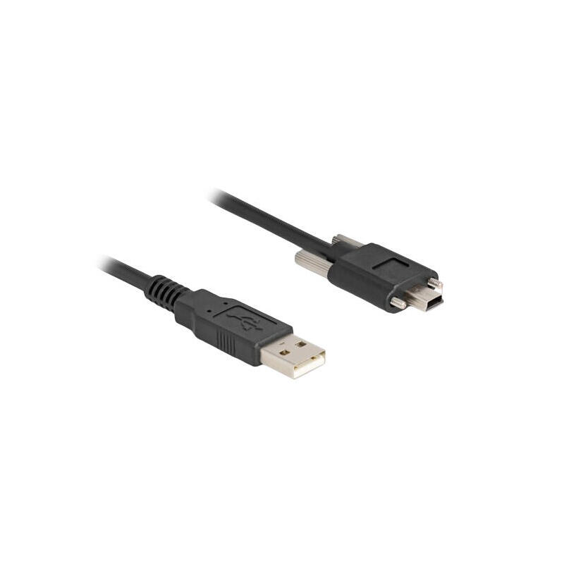 delock-80478-cable-usb-20-tipo-a-macho-a-tipo-mini-b-macho-con-tornillos-1-m-negro