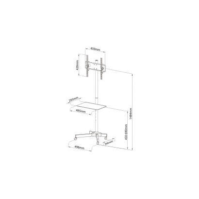 art-sto-s-09-board-trolley-on-wheelsholder-to-tv-lcd-led-plasma-23-55-25kg-s-09