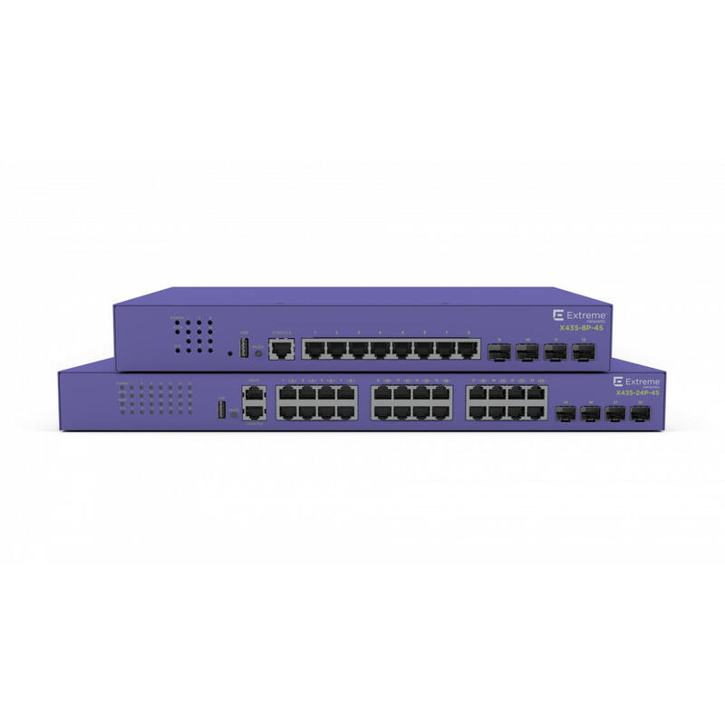 extreme-networks-extremeswitching-x435-8p-4s-conmutador-gestionado-8-x-101001000-poe-4-x-sfp-mini-gbic-ascendente-montaje-en-rac