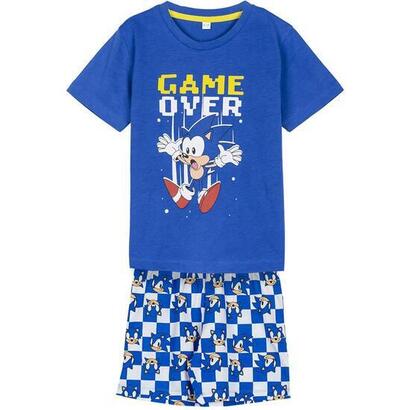 pijama-corto-single-jersey-sonic-talla-10a