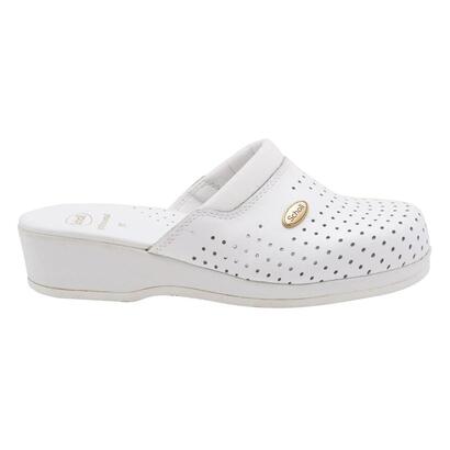 scholl-clog-backguard-zuecos-blancos-de-mujer-talla-37