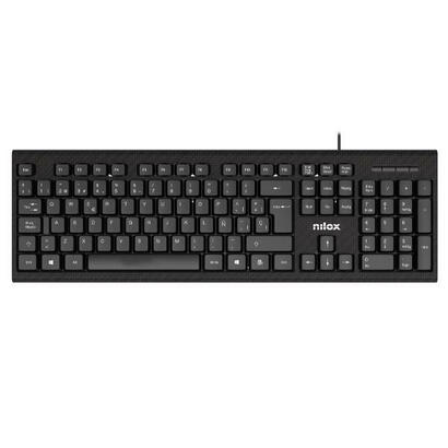 teclado-espanol-nilox-con-cable-negro