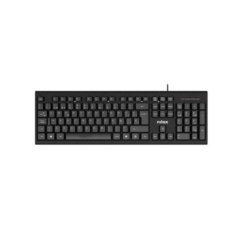 teclado-espanol-nilox-con-cable-negro