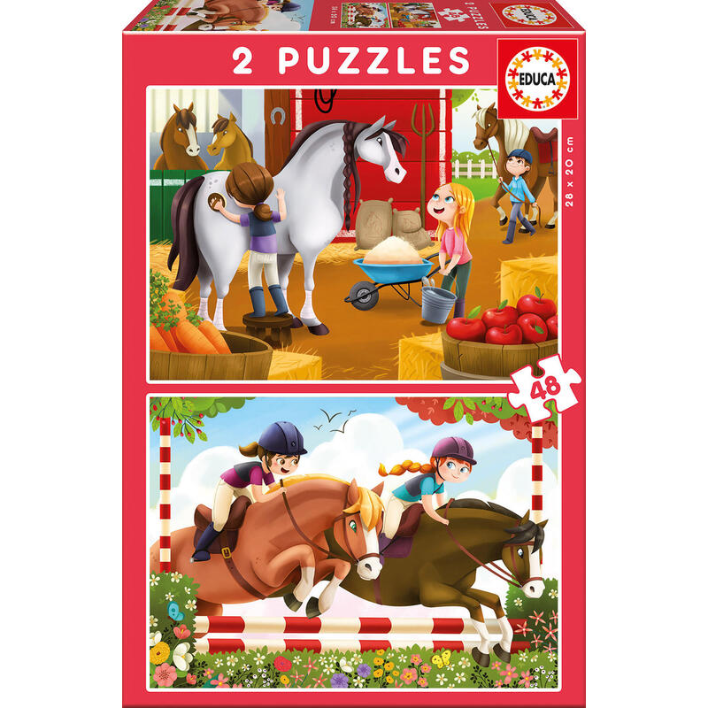 puzzle-cuidando-caballos-2x48pzs