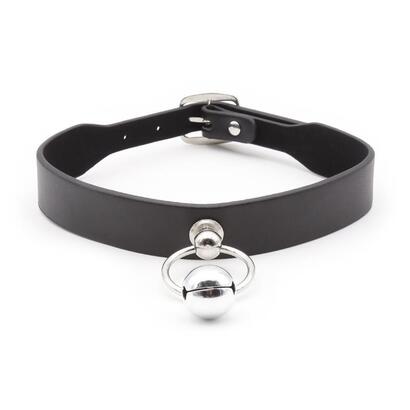 collar-con-aro-y-cascabel-negro